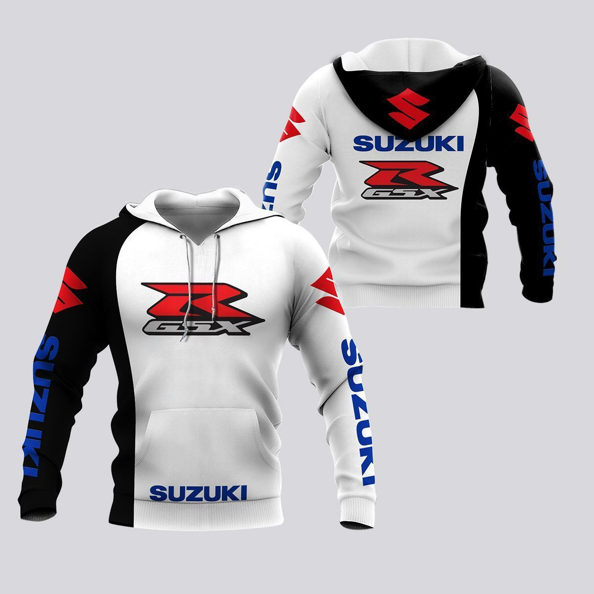 3d All Over Printed Suzuki Gsx-r Shirts Ver1 (white) - Trendyheat