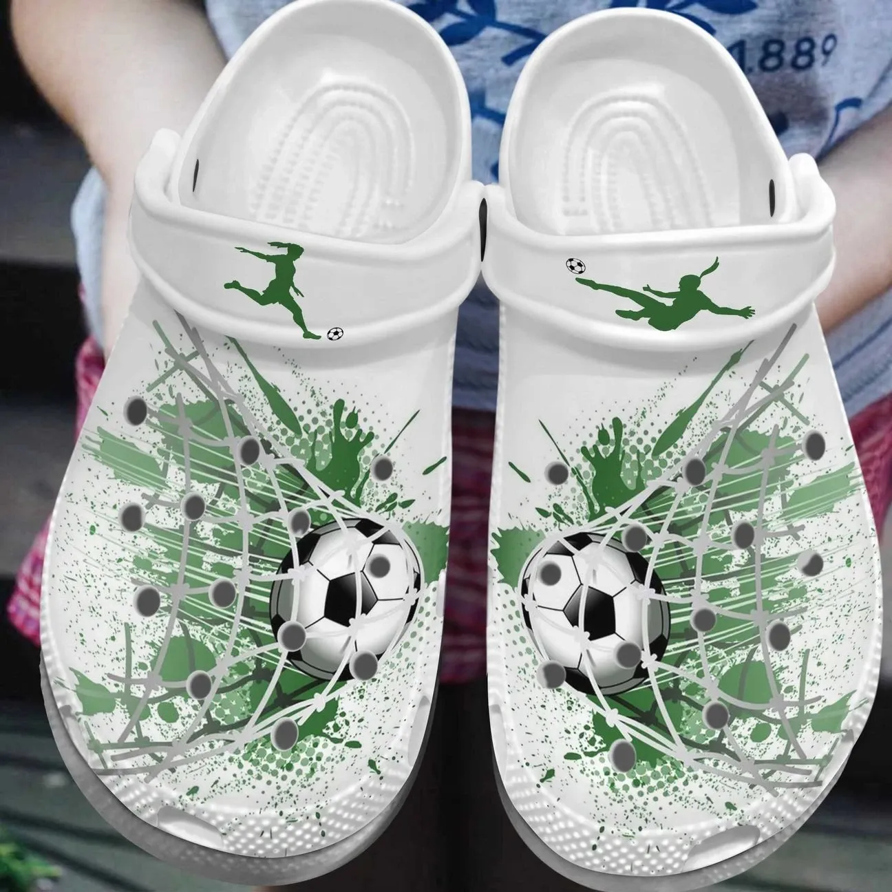 Soccer Personalize Clog Custom Crocs Fashionstyle Comfortable For Women ...