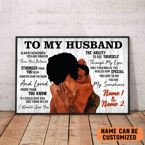 afro couple letter from husband to african wife poster meaningful gift for black couple vezyk
