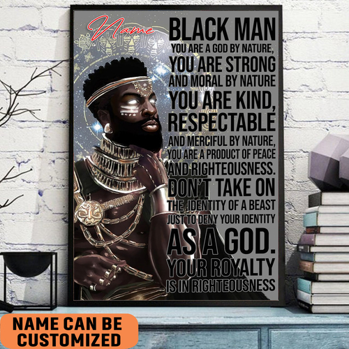 Black Man You Are A God By Nature , Black King Poster, African American Man Poster 2 black man you are a god by nature black king poster african american man poster ousys