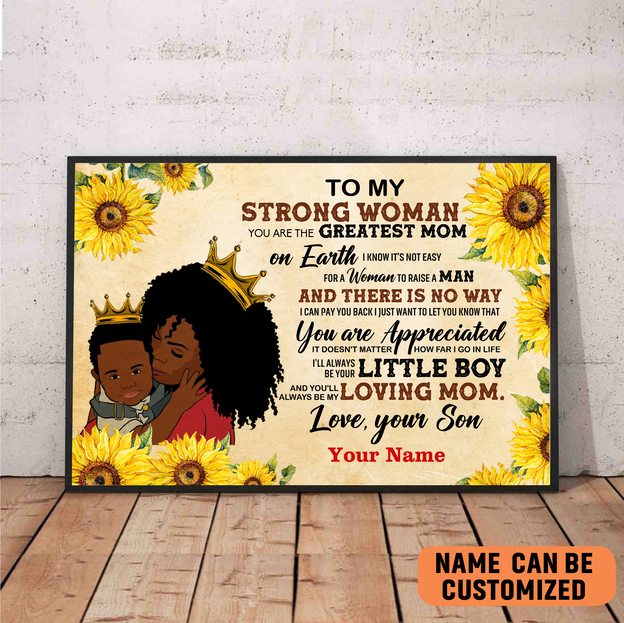 Black Woman, Strong Woman Poster, You Are Great Mom Black Art Gift On Mother Day