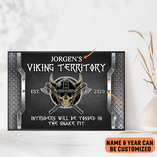Gifts Personalized Viking Territory Poster Viking Warrior Motivational Wall Art 1 gifts personalized viking territory poster viking warrior motivational wall art