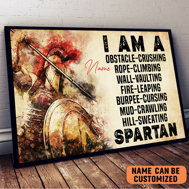 i-am-a-spartan-poster-custom-name-unique-gift-warrior-martial-art-lover-gift-v3os8.jpeg i am a spartan poster custom name unique gift warrior martial art lover gift v3os8