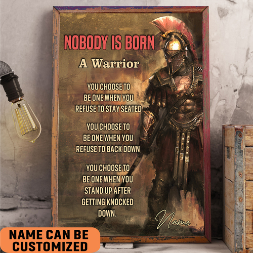 Spartan Poster Nobody Is Born A Warrior Poster Print Wall Art Can Custom Men Cave Decor 2 spartan poster nobody is born a warrior poster print wall art can custom men cave decor haqbl