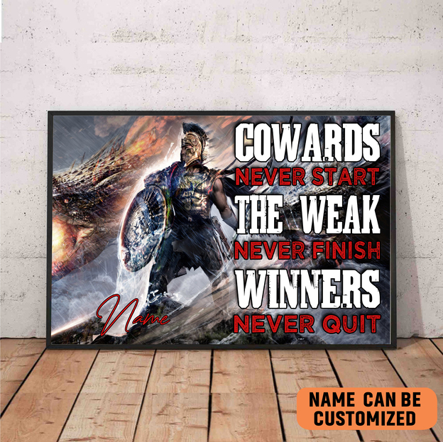 Spartan Winners Never Quit Motivation Gift for Spartan Warrior Poster Personalized Wall Art 1 spartan winners never quit motivation gift for spartan warrior poster personalized wall art u8bvj