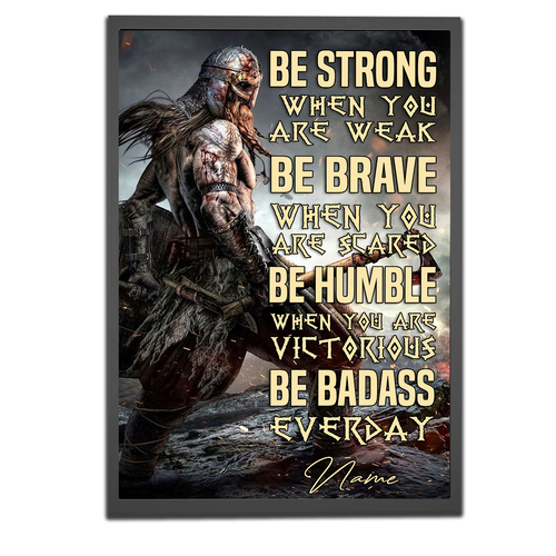 Viking Be Strong When You Are Weak Poster, Viking Poster, Vintage Viking Poster, Wall Decor 2 viking be strong when you are weak poster viking poster vintage viking poster wall decor n59mi